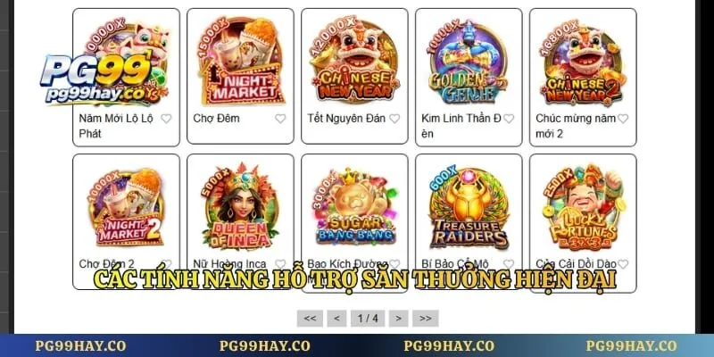 Sảnh Game Nổ Hũ Pg99 – Cơ Hội Săn Jackpot Khủng 2026 Các tính năng hỗ trợ săn thưởng hiện đại