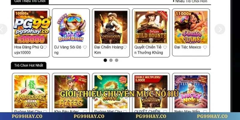Giới thiệu chuyên mục nổ hũ
