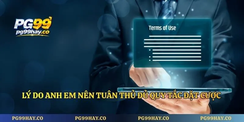 Điều Khoản Lý do anh em nên tuân thủ đủ quy tắc đặt cược