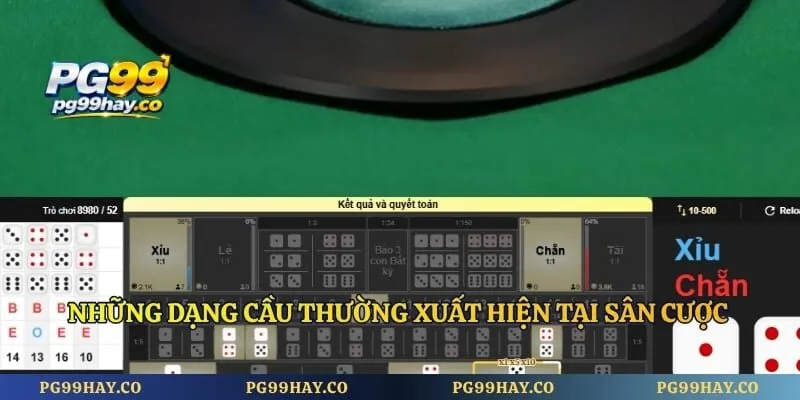 Tài Xỉu Online - Hướng Dẫn Từ A Đến Z Cho Người Mới Những dạng cầu thường xuất hiện tại sân cược