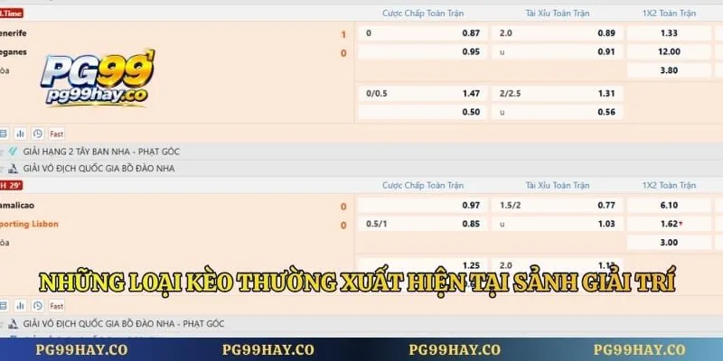 Những loại kèo thường xuất hiện tại sảnh giải trí Saba Sport