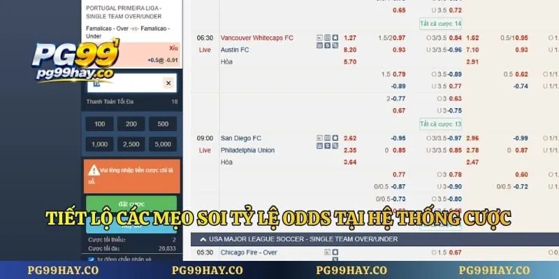 Tiết lộ các mẹo soi tỷ lệ odds tại hệ thống cược